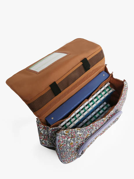 2-compartment Wheeled Satchel Tann's Multicolor les fantaisies f 42263 other view 3