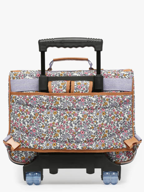 2-compartment Wheeled Satchel Tann's Multicolor les fantaisies f 42263 other view 5