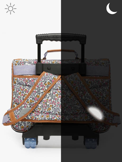 2-compartment Wheeled Satchel Tann's Multicolor les fantaisies f 42263 other view 6