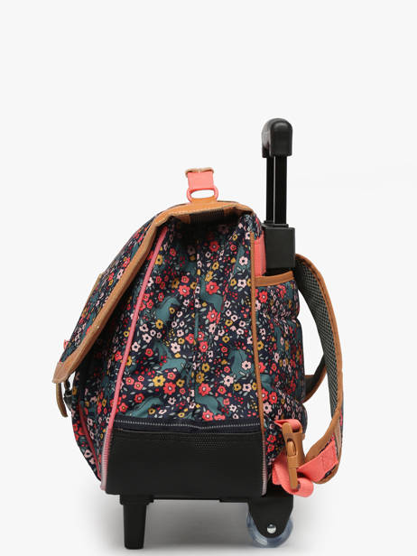 2-compartment Wheeled Satchel Tann's Multicolor les fantaisies f 42324 other view 2