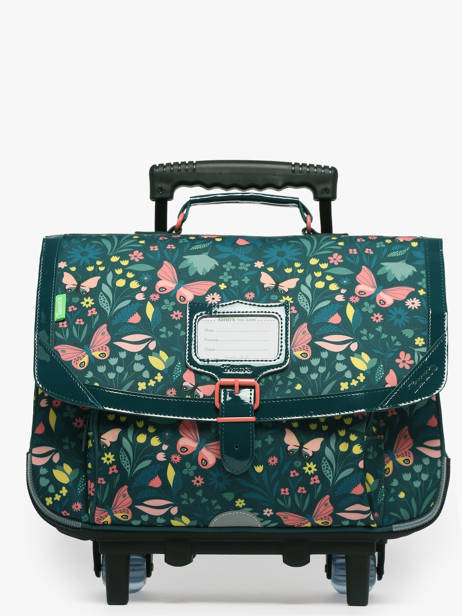 2-compartment Wheeled Satchel Tann's Green les fantaisies f 42266