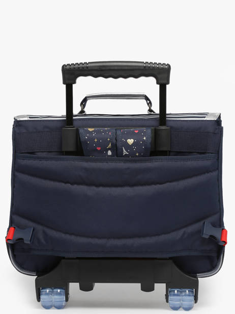 2-compartment Wheeled Satchel Tann's Blue les fantaisies f 42321 other view 5