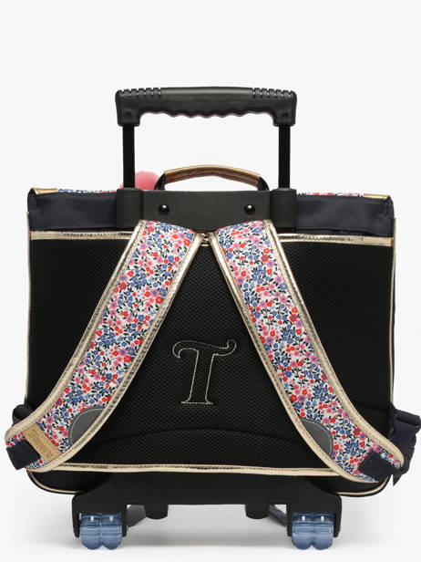 2-compartment Wheeled Satchel Tann's Multicolor les fantaisies f 43265 other view 4