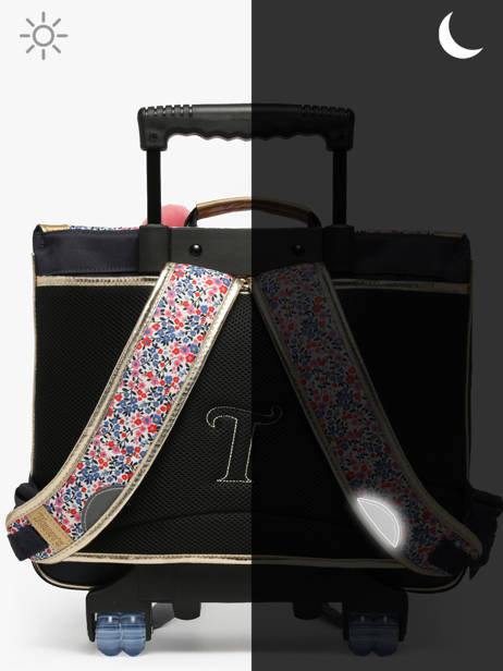 2-compartment Wheeled Satchel Tann's Multicolor les fantaisies f 43265 other view 6
