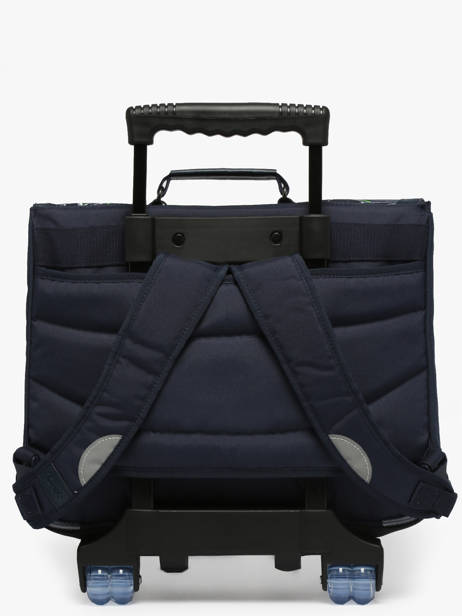 2-compartment Wheeled Satchel Tann's Blue les fantaisies g 43142 other view 4
