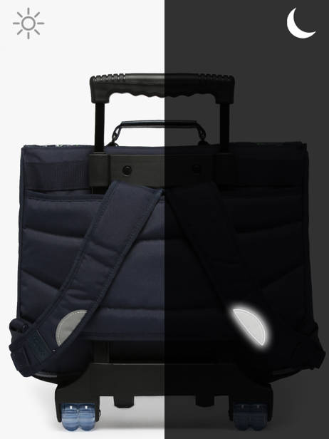 2-compartment Wheeled Satchel Tann's Blue les fantaisies g 43142 other view 6