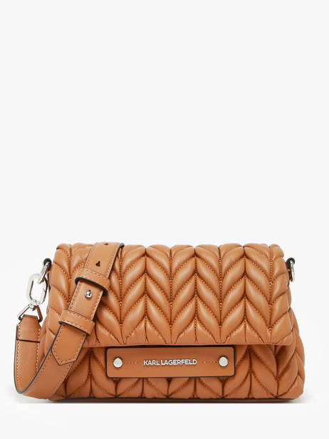 Shoulder Bag K Weave Polyurethane Karl lagerfeld Brown k weave A2W30153