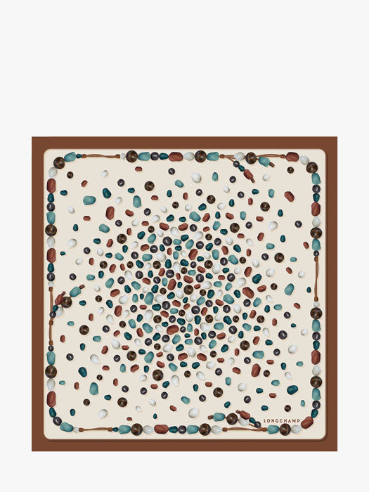 Longchamp Soie gots Scarves Brown