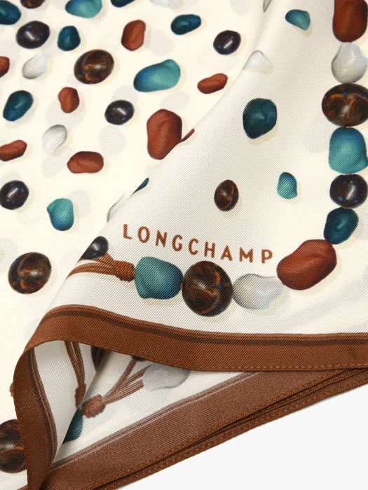 Longchamp Soie gots Scarves Brown