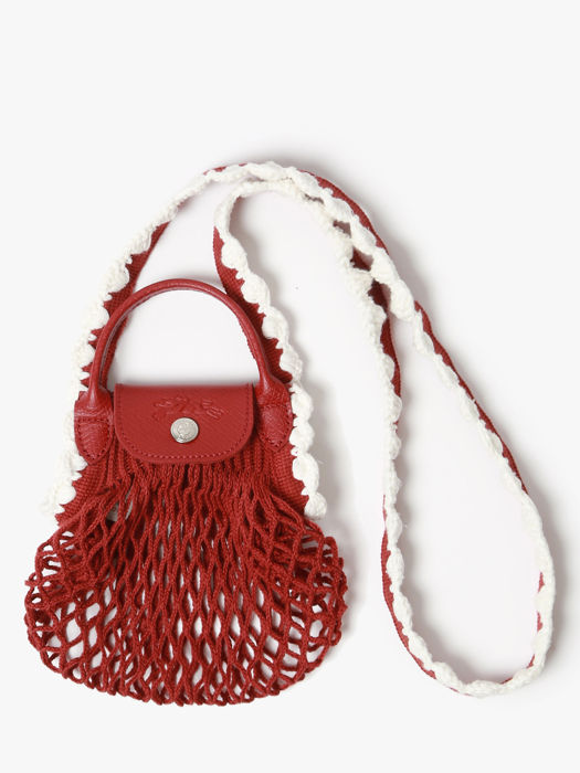 Longchamp Le pliage filet crochet Messenger bag Red