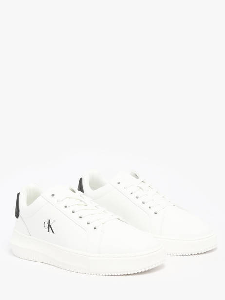 Sneakers In Leather Calvin klein jeans White men YM01296 other view 2