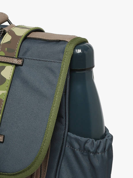 Satchel For Kids 3 Compartments Cameleon Gray vintage urban CA41 other view 5