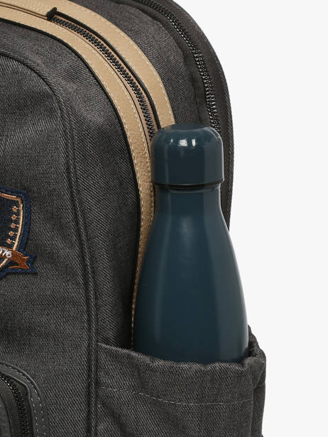 2-compartment Backpack Cameleon Gray vintage urban SO40 other view 5