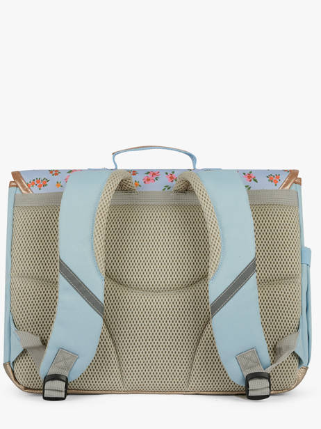 Cartable 2 Compartiments Caramel et cie Bleu boheme FI vue secondaire 4