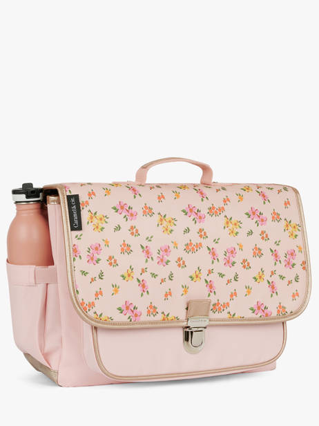 Cartable 2 Compartiments Caramel et cie Rose boheme FI vue secondaire 2