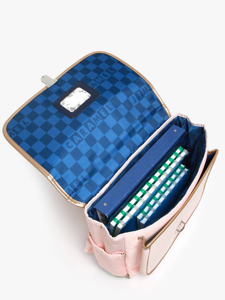 Cartable 2 Compartiments Caramel et cie Rose boheme FI vue secondaire 3