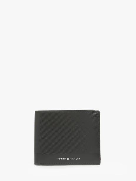 Wallet Leather Tommy hilfiger Black th foundation AM13508