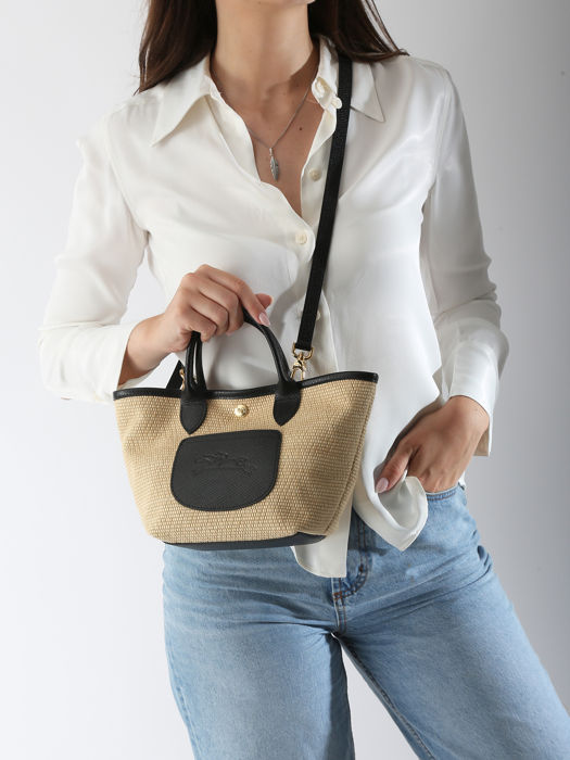 Longchamp New le panier pliage Messenger bag Black