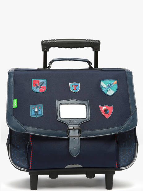 2-compartment Wheeled Satchel Tann's Blue les fantaisies g 42143