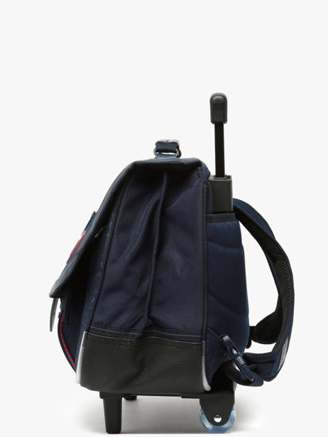 2-compartment Wheeled Satchel Tann's Blue les fantaisies g 42143 other view 2