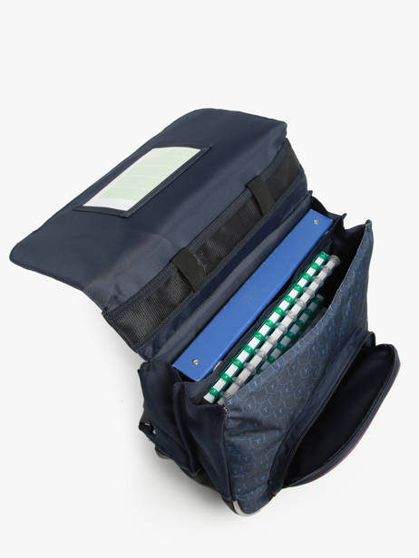 2-compartment Wheeled Satchel Tann's Blue les fantaisies g 42143 other view 3