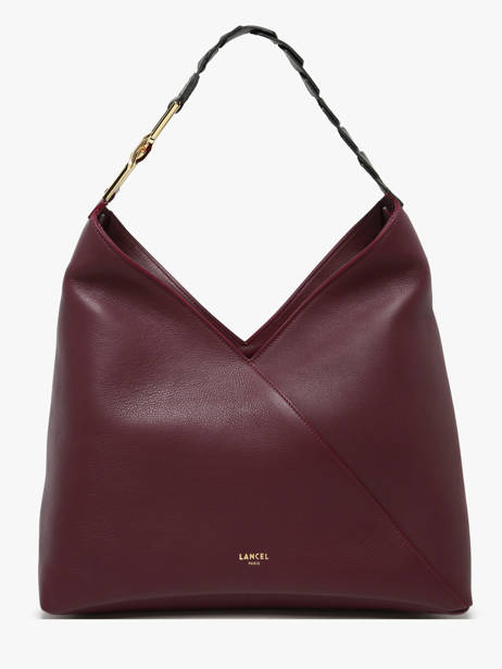 Shoulder Bag Pagode Leather Lancel Violet pagode A12510