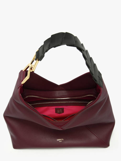 Shoulder Bag Pagode Leather Lancel Violet pagode A12510 other view 4