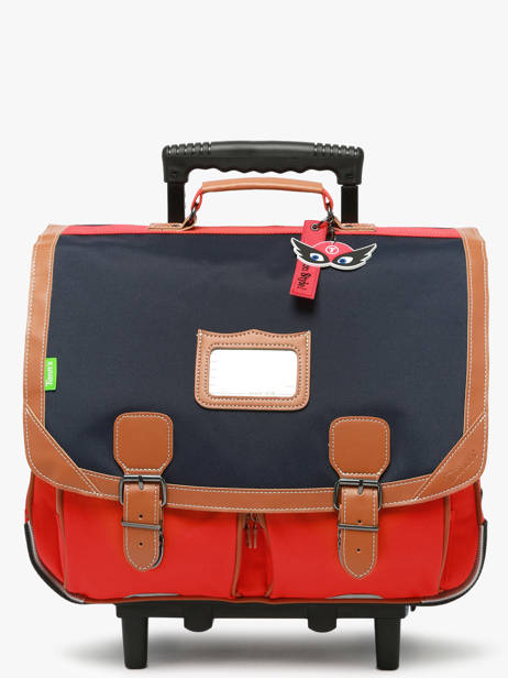 2-compartment Wheeled Satchel Tann's Red les fantaisies g 43124