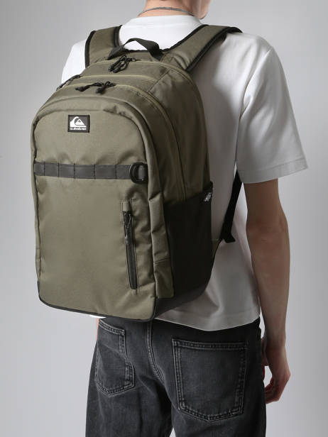 2-compartment Backpack Quiksilver Green youth access QYBP3734 other view 1