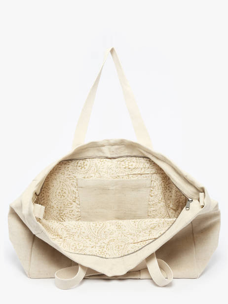 Shoulder Bag Jute Burlap Hindbag Beige jute JU other view 3