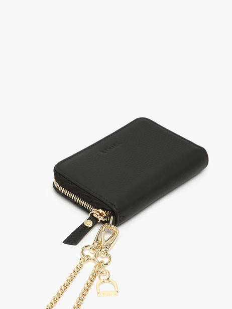 Coin Purse Equestre Leather Etrier Black equestre EEQT096M other view 2