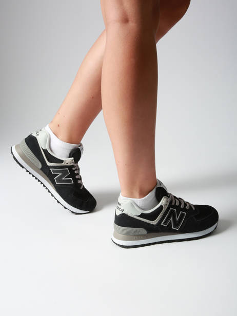 Sneakers 574 In Leather New balance Black boy ML574EVB other view 1