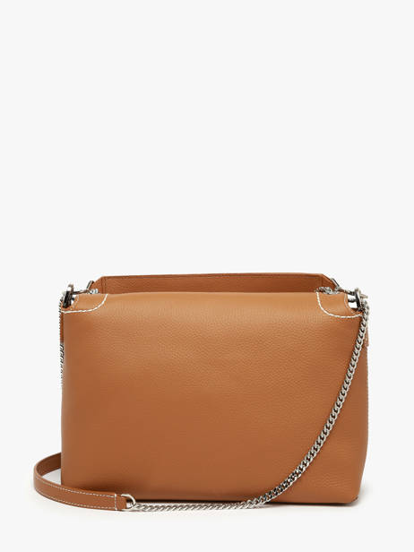 Large Leather Ninon Soft Shoulder Bag Lancel Brown ninon A13783 other view 5