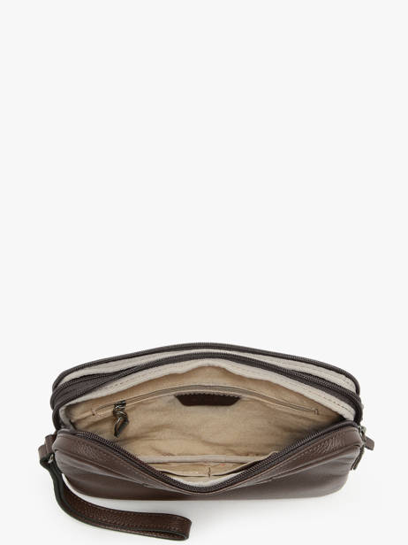 Pochette Homme Flandres Cuir Etrier Marron flandres EFLA733S vue secondaire 3