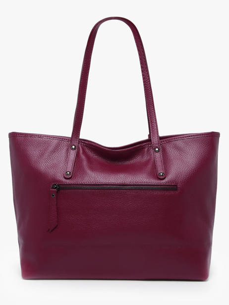 Leather Caviar Tote Bag Milano Red caviar CA19111N other view 4