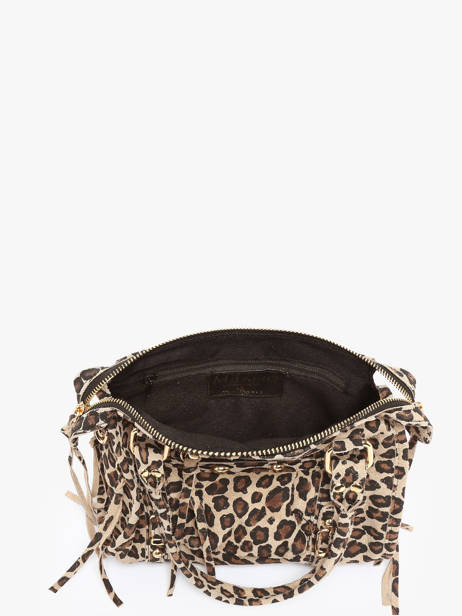 Shoulder Bag Velvet Leopardo Leather Milano Multicolor velvet leopardo VL24093 other view 3