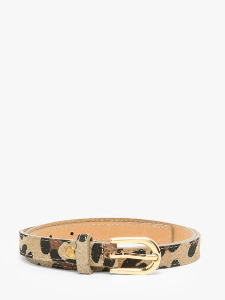 Belt Milano Beige velvet leopardo VL25068