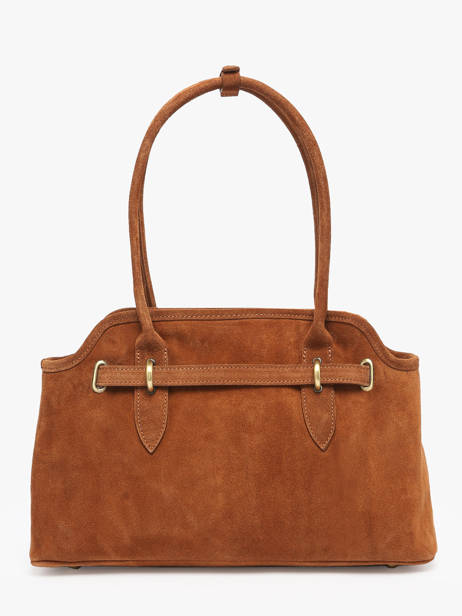 Shoulder Bag Velvet Leather Milano Brown velvet VE260610 other view 4
