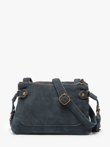 Sac Bandoulière Houston Cuir Basilic pepper Bleu houston BHOU82 vue secondaire 4