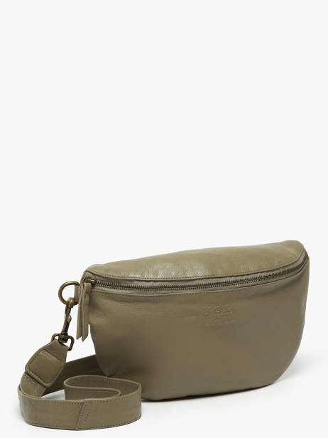 Leather Cow Belt Bag Basilic pepper Green cow BCOW54 other view 2