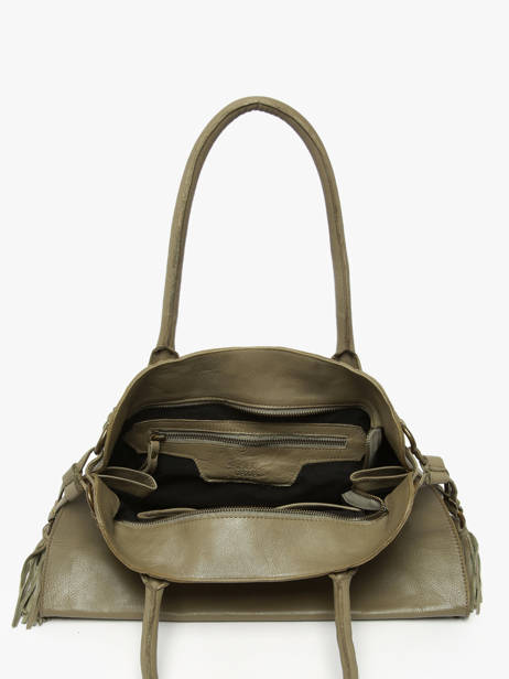 Shoulder Bag Cow Leather Basilic pepper Green cow BCOW84 other view 3