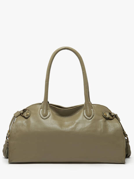 Shoulder Bag Cow Leather Basilic pepper Green cow BCOW84 other view 4