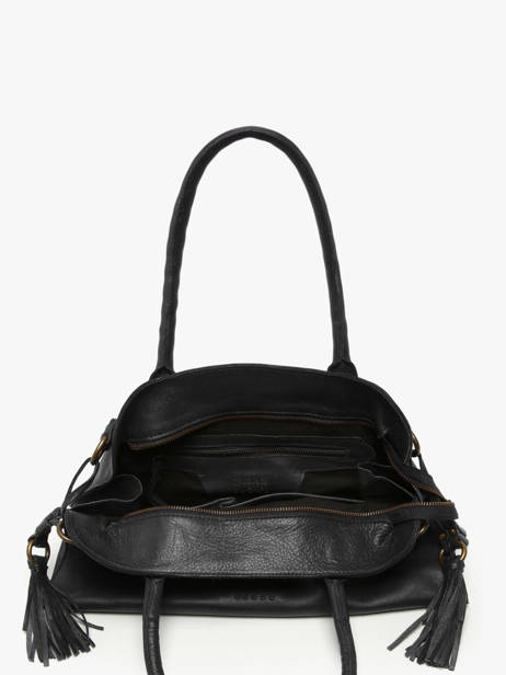 Shoulder Bag Cow Leather Basilic pepper Black cow BCOW84 other view 3
