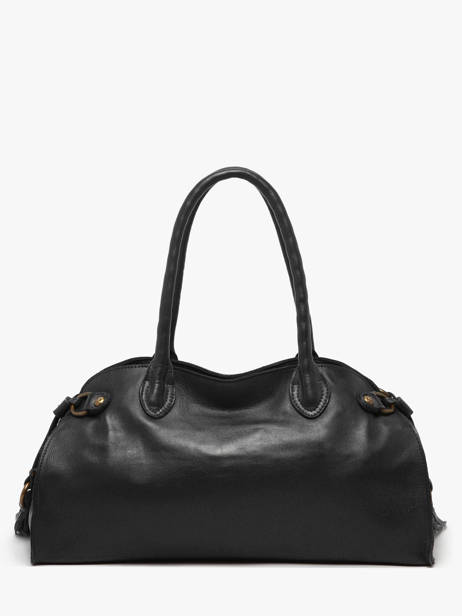 Shoulder Bag Cow Leather Basilic pepper Black cow BCOW84 other view 4