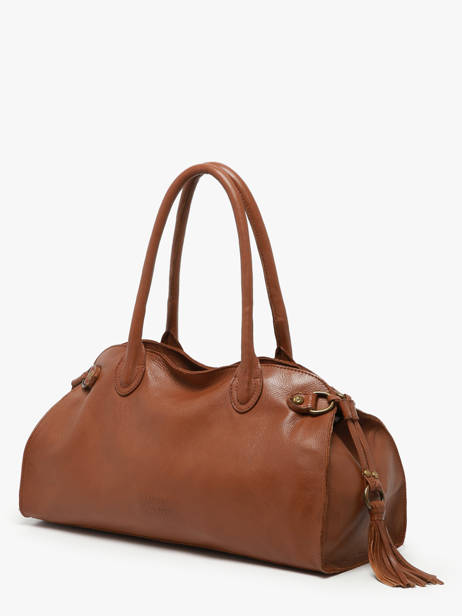 Sac Porté épaule Cow Cuir Basilic pepper Marron cow BCOW84 vue secondaire 2