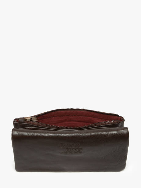 Leather Cow Wallet Basilic pepper Brown cow BCOW96 other view 2