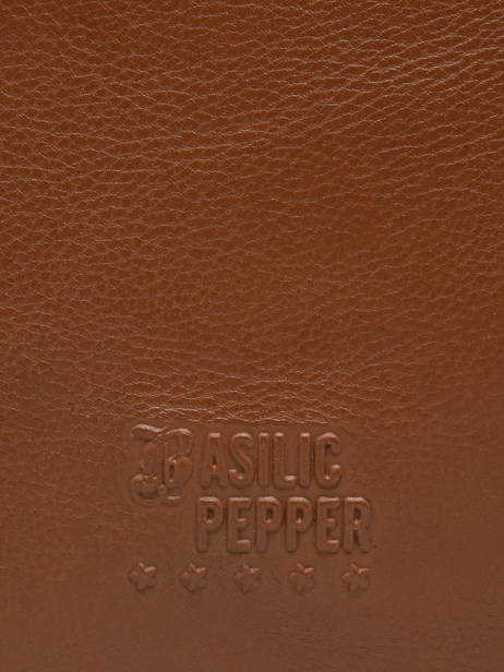 Shoulder Bag Cow A4 Leather Basilic pepper Brown cow BCOW85 other view 5