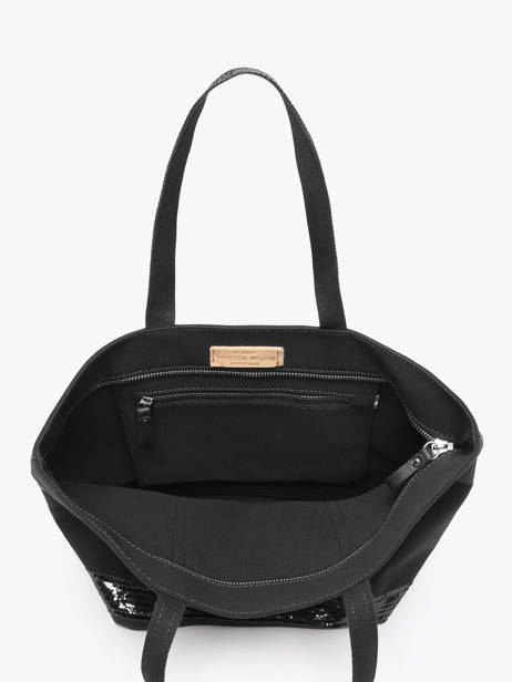 Satchel Cabas Cotton Vanessa bruno Black cabas 1V40378 other view 3