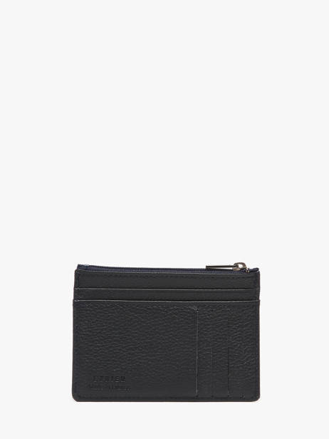 Leather Madras Cardholder Etrier Blue madras EMAD5004 other view 2