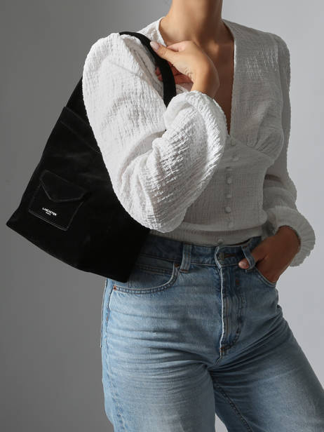 Shoulder Bag Suedine Kba Lancaster Black suedine kba 60 other view 1